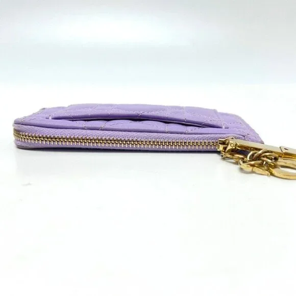 CHRISTIAN DIOR S0965ONMJ Lady Dior Cosmos Zip Card Case coin purse - Picture 4 of 14